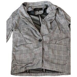 Stoosh Women’s Size Medium Shirt Jacket Shacket Blend Collar Button Jacket